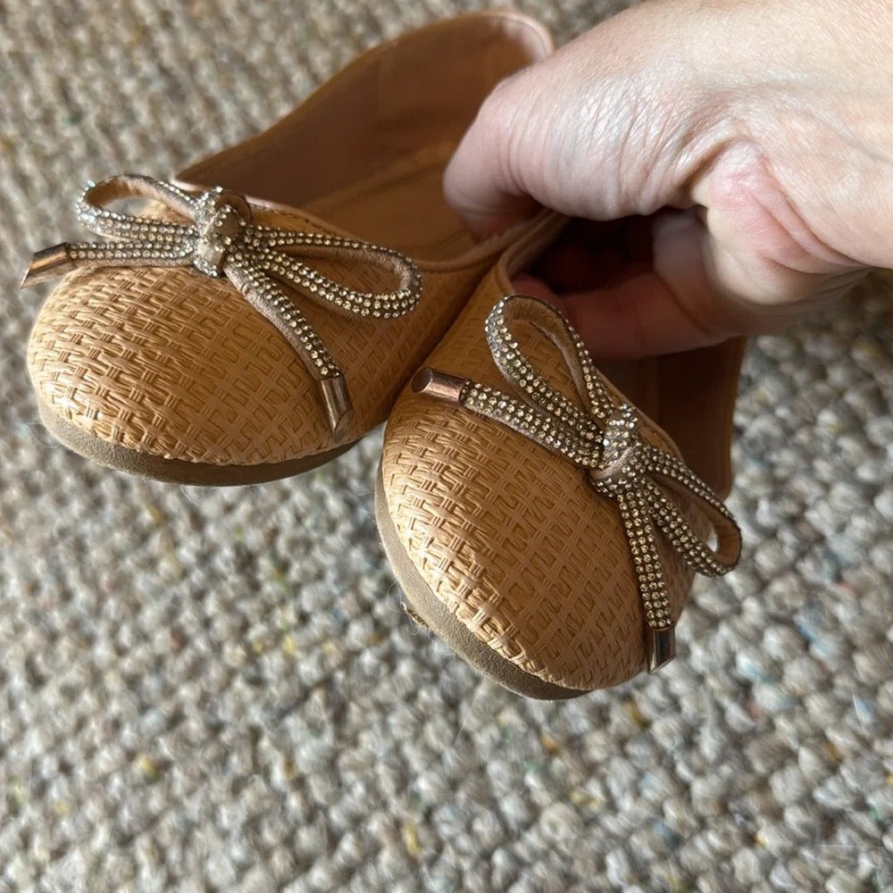Ballet Flats with Bow Accent 12T